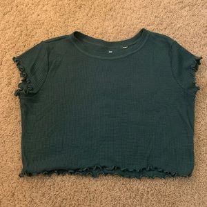 Pacsun Green Crop Top